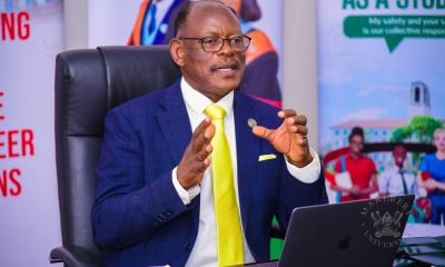 The Vice Chancellor, Prof. Barnabas Nawangwe addresses the Members of the Press on 17th March 2026. Vice Chancellor's Boardroom, Main Building, Makerere University, Kampala Uganda, East Africa.