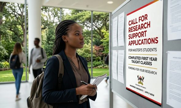 Call for Research Support Applications from Master’s Students who have Completed their First Year of Taught Classes at Makerere University. Photo: Nano Banan 2