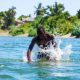Illustrative photo of a man splashing in a water body. Photo: MakSPH