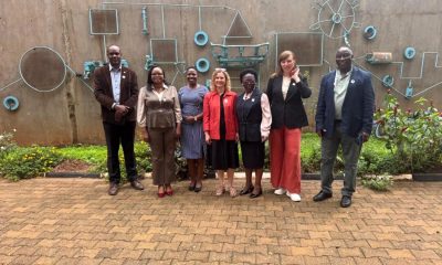 Dr. Racheal Ddungu Mugabi (2nd L) poses for a group photo with the Head GAMSU and UiB delegation on 14th May 2026. Alliance for African Partnership (AAP), Africa Office hosts delegation from the University of Bergen (UiB)'s Division of Research and Innovation, 14th May 2026, Yusuf Lule Central Teaching Facility, Makerere University, Kampala Uganda, East Africa.