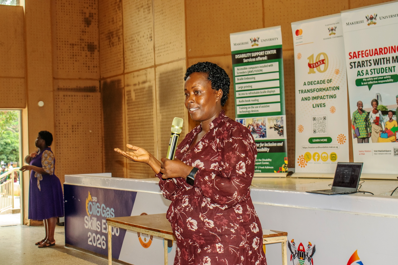Ms. Connie Evelyn Kharono. Pre-End of Semester Two Examinations 2026/2026 mental health workshop organised by the Mastercard Foundation Scholars Program, 15th May 2026, Yusuf Lule Central Teaching Facility Auditorium, Makerere University, Kampala Uganda, East Africa.