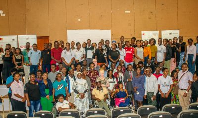 Prof. Buyinza Mukadasi and other officials pose with students for a group photo after the pre-examination mental health workshop on 15th May 2026. Pre-End of Semester Two Examinations 2026/2026 mental health workshop organised by the Mastercard Foundation Scholars Program, 15th May 2026, Yusuf Lule Central Teaching Facility Auditorium, Makerere University, Kampala Uganda, East Africa.