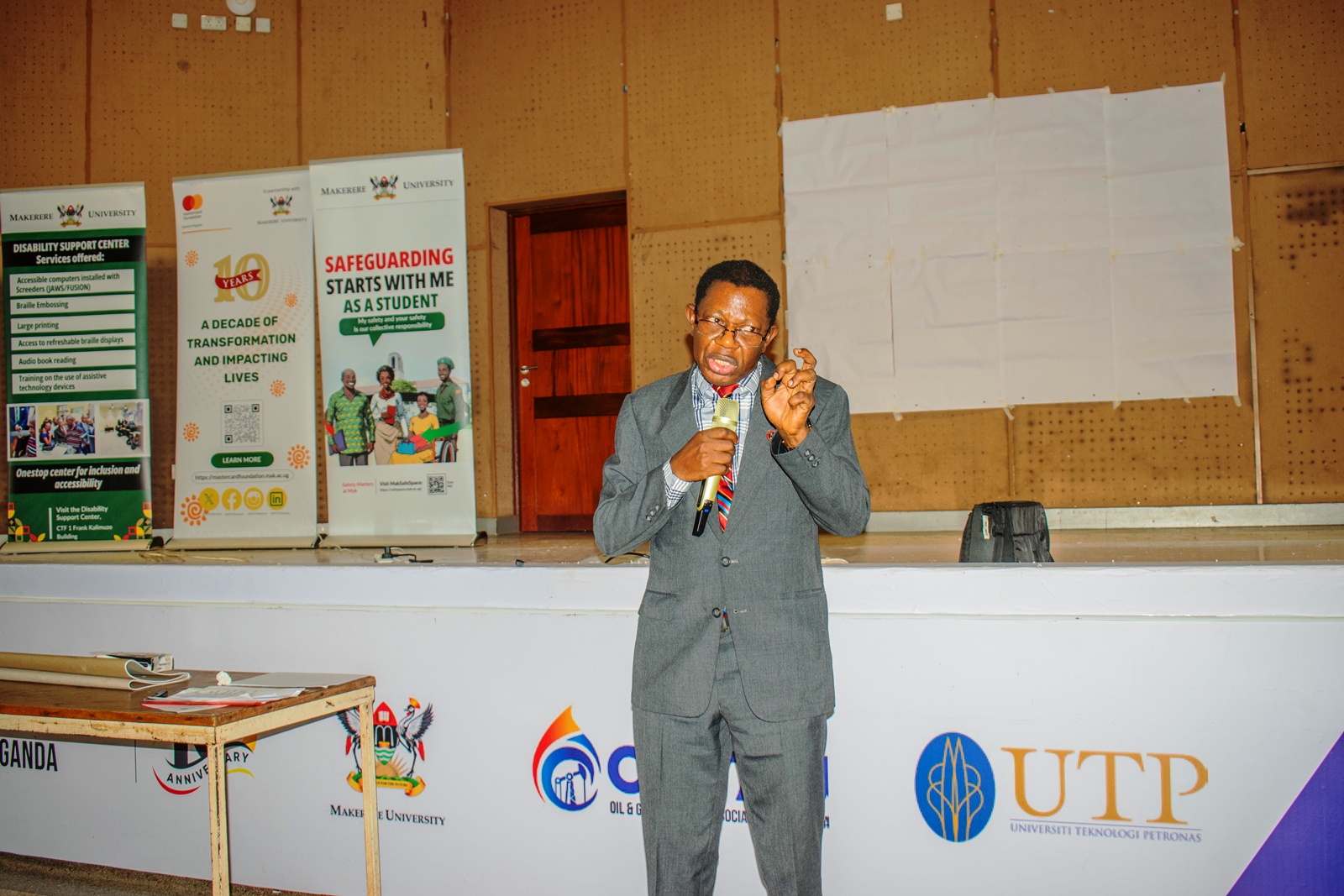 Prof. Buyinza Mukadasi. Pre-End of Semester Two Examinations 2026/2026 mental health workshop organised by the Mastercard Foundation Scholars Program, 15th May 2026, Yusuf Lule Central Teaching Facility Auditorium, Makerere University, Kampala Uganda, East Africa.