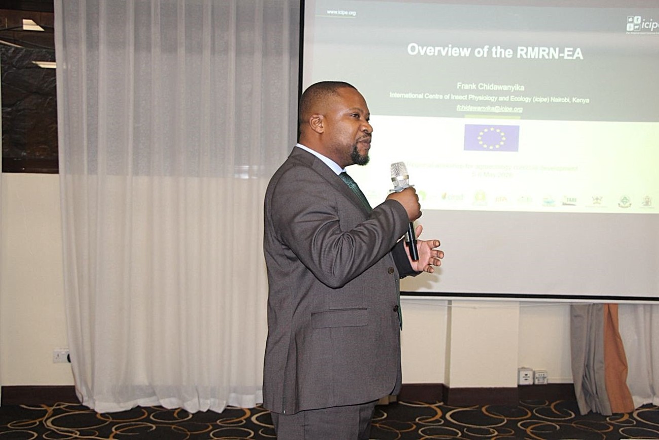 Dr. Frank Chidawanyika, Principal Investigator of the RMRN-EA Project. Makerere University College of Agricultural and Environmental Sciences (CAES), two-day Stakeholder Validation Workshop for the Agroecology Curriculum in East Africa, 5th and 6th May 2026, at Protea Hotel, Kampala Uganda.