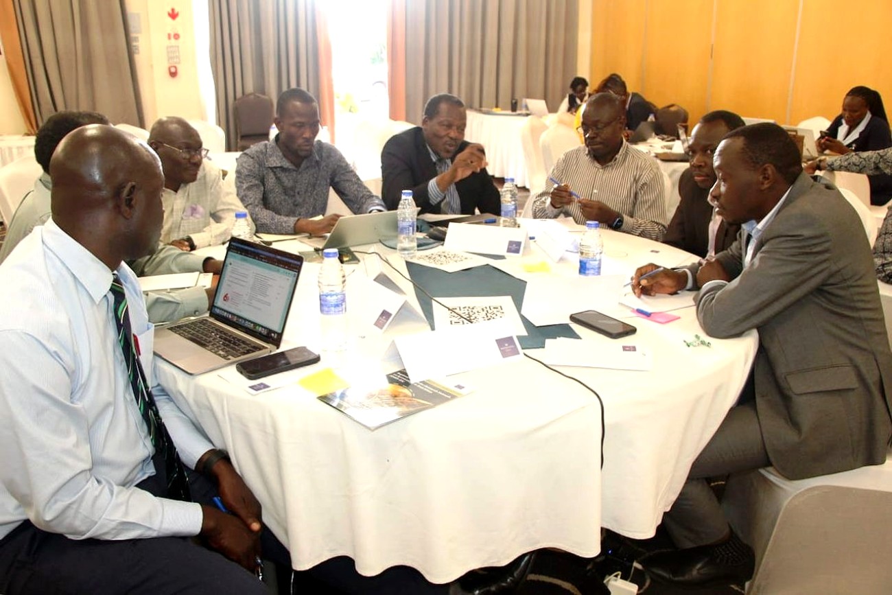 Participants in group discussions about the programme. Makerere University College of Agricultural and Environmental Sciences (CAES), two-day Stakeholder Validation Workshop for the Agroecology Curriculum in East Africa, 5th and 6th May 2026, at Protea Hotel, Kampala Uganda.