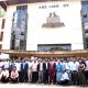 Prof. Julius Kikooma and Prof. Stella Neema pose for a group photo outside the Main Library with facilitators and PhD students after the training on 25th May 2025. Closure of a 10-day PhD cross-cutting training in Advanced Research Methods organized by the Directorate of Graduate Training and supported by iCARTA as part of efforts to strengthen doctoral education and research capacity, 25th May 2026, Main Library Room 24/7, Makerere University, Kampala Uganda, East Africa.