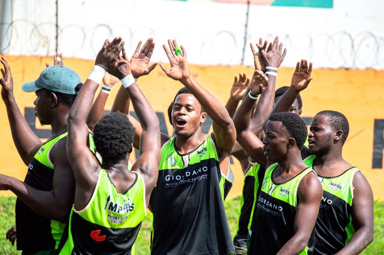 Makerere Impis Rugby Club players warm up ahead of one of their matches in the 2026 Premier League season. From the Graveyard to the Semi-Finals: The Remarkable Rise of Makerere University's Impis Rugby Club, Kampala Uganda, East Africa.