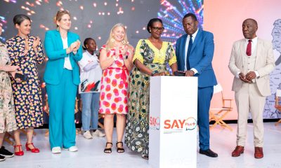 Hon. Margaret Muhanga assisted by Dr. Charles Olaro officially launches the SAY Plus+ Programme as L-R: Amb. Signe Winding Albjerg, Amb. Frederieke Quispel, Ms. Kristine Blokhus and Prof. Henry Alinaitwe witness. The Government of Uganda, through the Ministry of Health officially launches the SAY Plus+ Programme, a Sexual and Reproductive Health and Rights (SRHR) initiative designed to strengthen adolescent and youth rights, empowerment, protection and access to quality services in Uganda's underserved regions, Backed by a USD 50 million pooled fund from the Governments of Iceland, Denmark, the Netherlands, and Sweden, scheduled to operate between 2024 and 2030. 7th May 2026, Freedom Square, Makerere University, Kampala Uganda, East Africa.