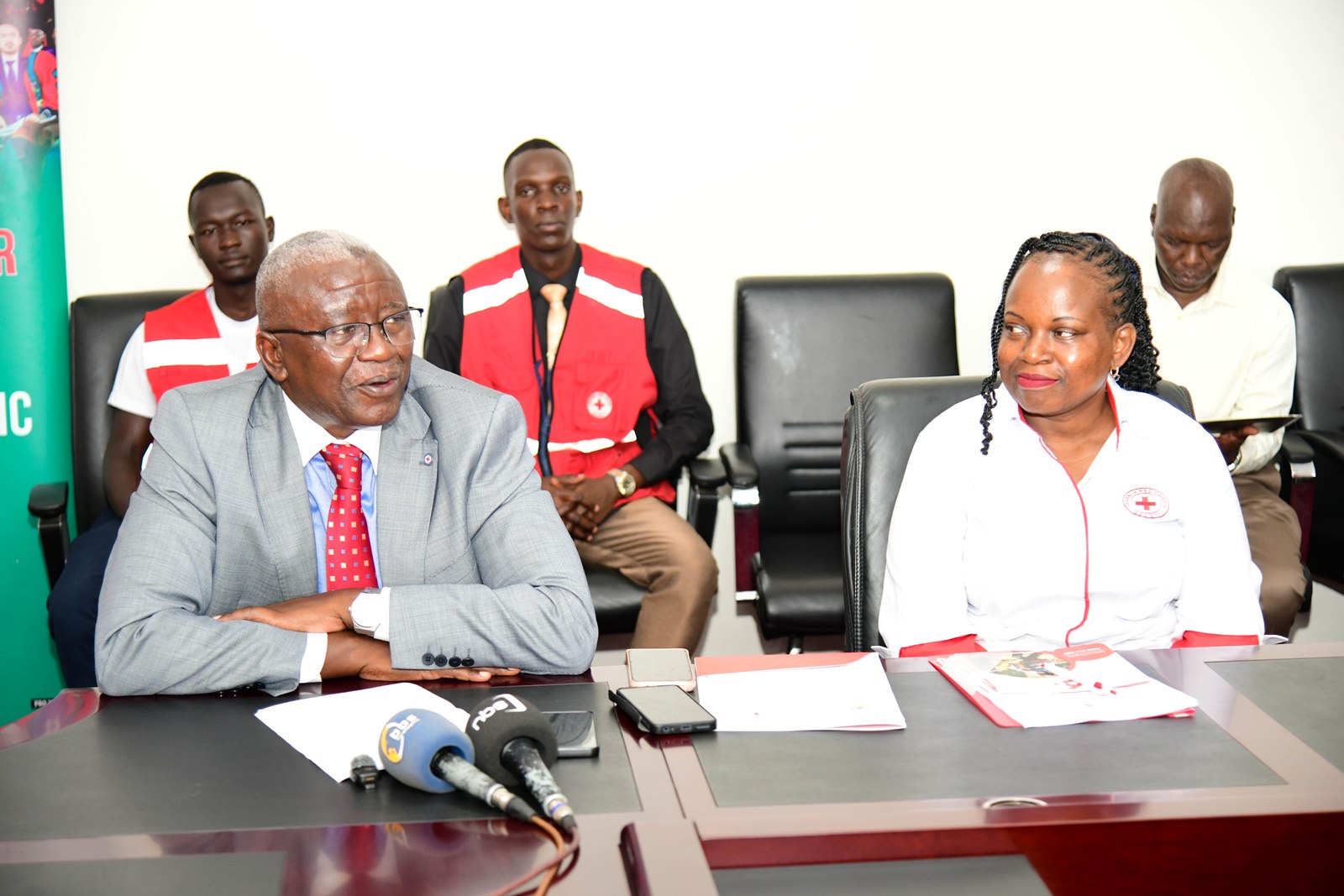 Makerere University and Uganda Red Cross Society (URCS) sign Memorandum of Understanding (MoU) aimed at strengthening collaboration in research, training, innovation, and humanitarian service delivery, 19th May 2026, Main Building, Kampala, East Africa.