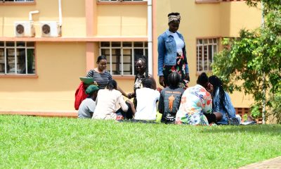 Makerere University Students in a discussion group.
