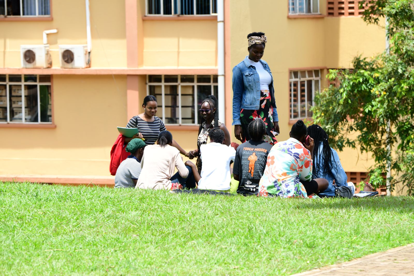Makerere University Students in a discussion group.