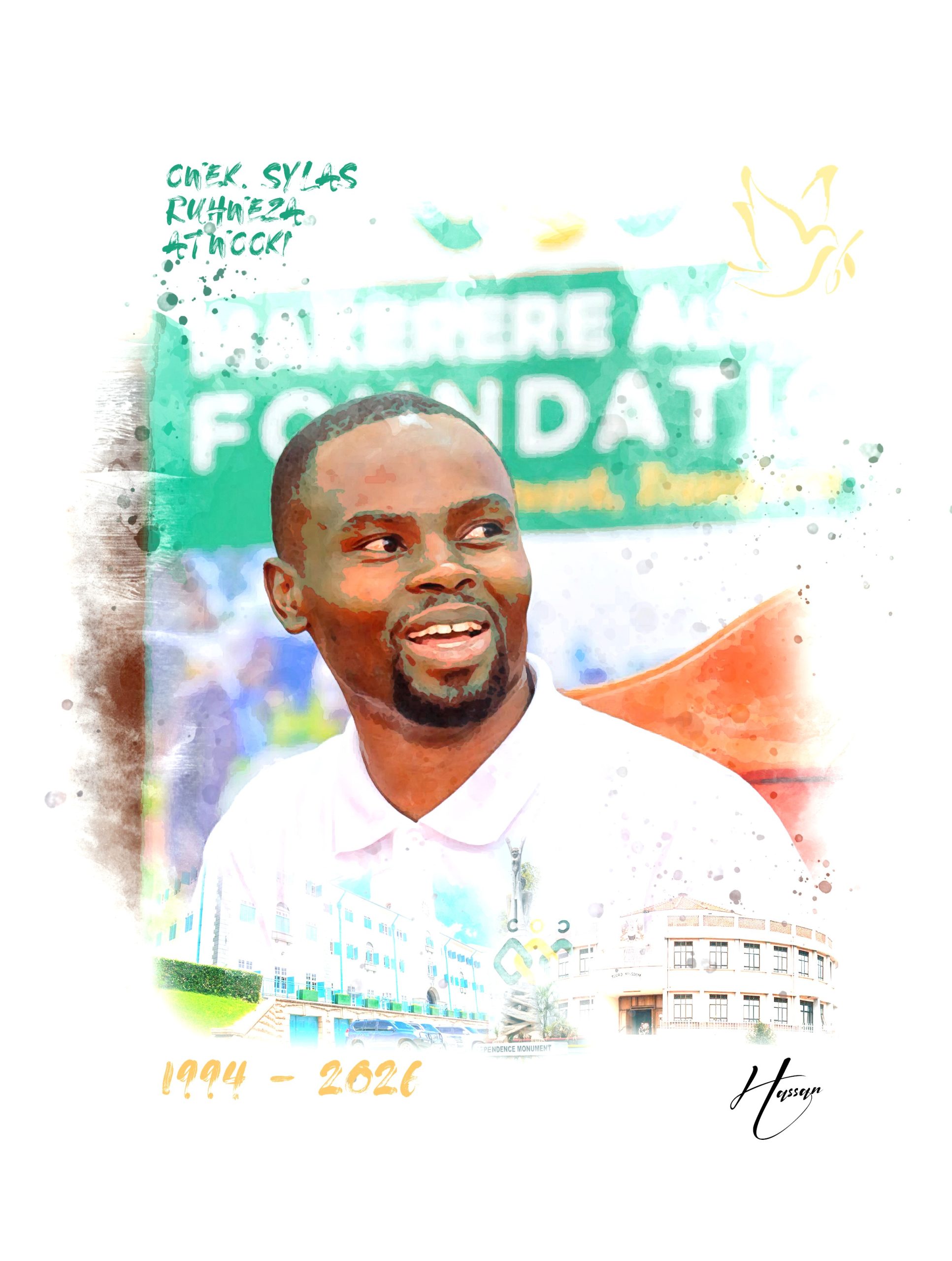 An artistic impression of Sylas Ruhweza.