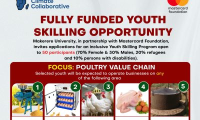 Africa Climate Collaborative at Makerere University Youth Skilling Program: Hands-on training across the poultry value chain. Kampala Uganda, East Africa