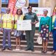 Lt. Gen. James Mugira (3rd R) and Guild President H.E. Kadondi Gracious (3rd L) display a copy of the CCE Complex Working Drawings at the site handover on 26th June 2026 as L-R: Eng. Brian Buhanda, Prof. Barnabas Nawangwe, Dr. Winifred Kabumbuli and Prof. Henry Alinaitwe witness. Vice Chancellor, Prof. Barnabas Nawangwe hands over CCE (Complex) Hall of Residence Site to National Enterprise Corporation (NEC) Managing Director and CEO, Lt. Gen. James Mugira for renovation and overhaul works, Friday, 26th June 2026, Makerere University, Kampala Uganda, East Africa.