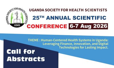 Call for Abstracts: Uganda Society for Health Scientists (USHS) 25th Annual Scientific Conference 2026. Organised by Makerere University, Kampala Uganda, East Africa.