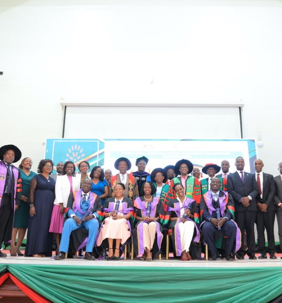 The first cohort of fellows that graduated from the Perinatal and Neonatal Medicine Fellowship Programme (seated) with dignitaries on 17th June 2026. College of Health Sciences graduated the first cohort of fellows from the Perinatal and Neonatal Medicine Fellowship Programme, 17th June 2026, Main Hall, Makerere University, Kampala Uganda, East Africa.