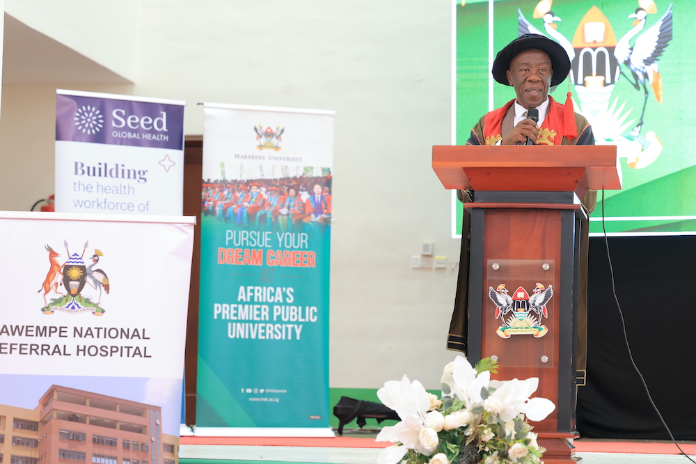 Prof. Henry Alinaitwe. College of Health Sciences graduated the first cohort of fellows from the Perinatal and Neonatal Medicine Fellowship Programme, 17th June 2026, Main Hall, Makerere University, Kampala Uganda, East Africa.