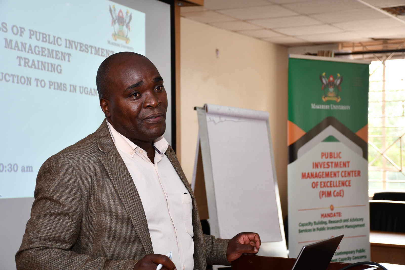 Dr. John Sseruyange. Makerere University’s Public Investment Management (PIM) Centre of Excellence commencement of three-day Essential Public Investment Management Training Programme aimed at strengthening the capacity of government officials in project preparation, appraisal, and implementation. Supported by the Ministry of Finance, Planning and Economic Development, 2nd June 2026, College of Business and Management Sciences (CoBAMS), Kampala Uganda, East Africa.