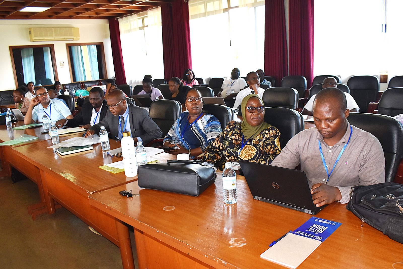 Some of the participants following the proceedings of the workshop. Department of Mathematics three-day workshop aimed at enhancing the contribution of mathematics to sustainable development as part of the Africa-Europe Cluster of Research Excellence in Mathematics (CoRE-MATH) initiative, implemented in collaboration with the NORHED II project, Mathematics for Sustainable Development (Math4SDG), 8th-10th June 2026, Makerere University, Kampala Uganda, East Africa.