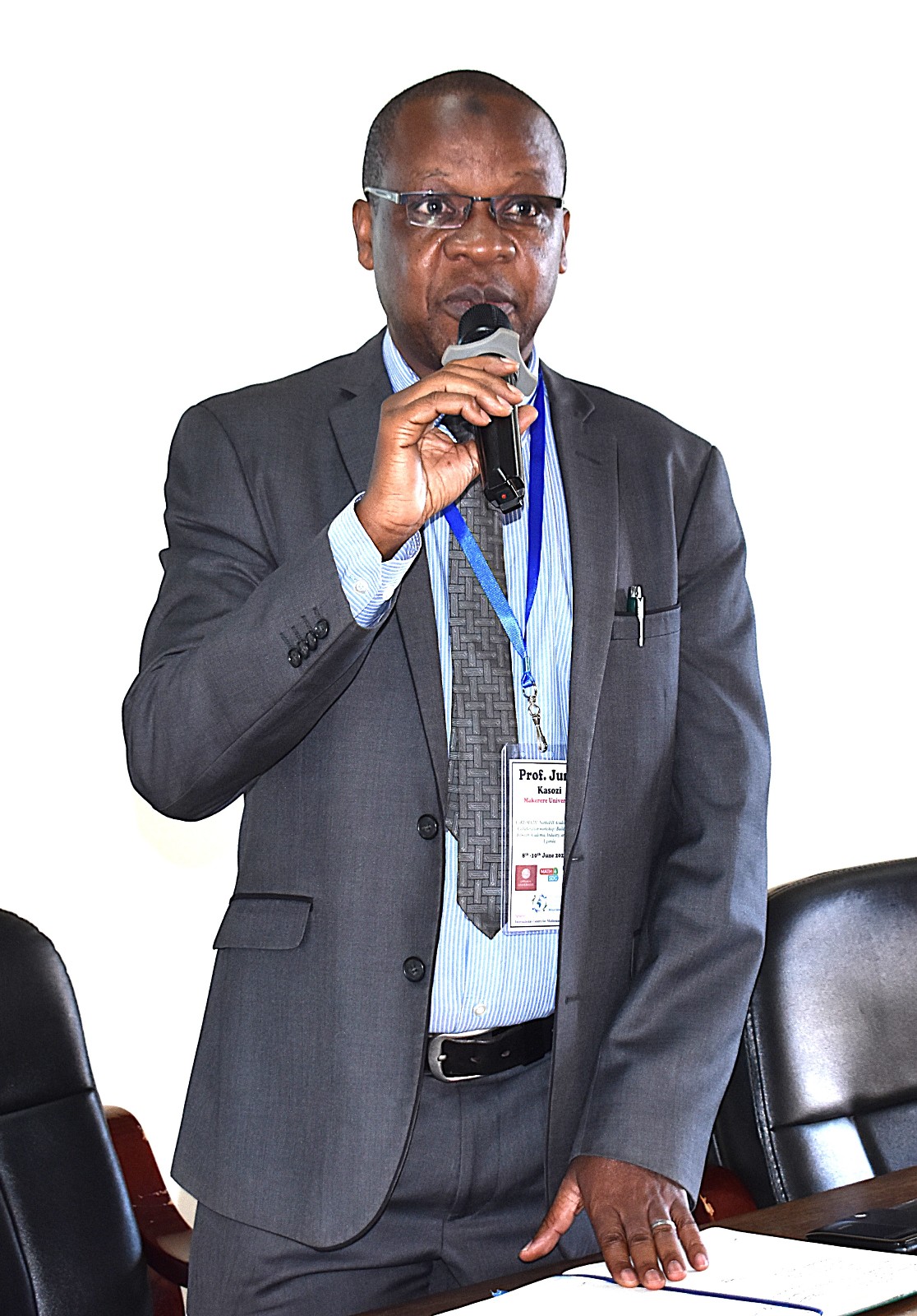 The Deputy Principal of CoNAS, Prof. Juma Kasozi delivering his remarks. Department of Mathematics three-day workshop aimed at enhancing the contribution of mathematics to sustainable development as part of the Africa-Europe Cluster of Research Excellence in Mathematics (CoRE-MATH) initiative, implemented in collaboration with the NORHED II project, Mathematics for Sustainable Development (Math4SDG), 8th-10th June 2026, Makerere University, Kampala Uganda, East Africa.