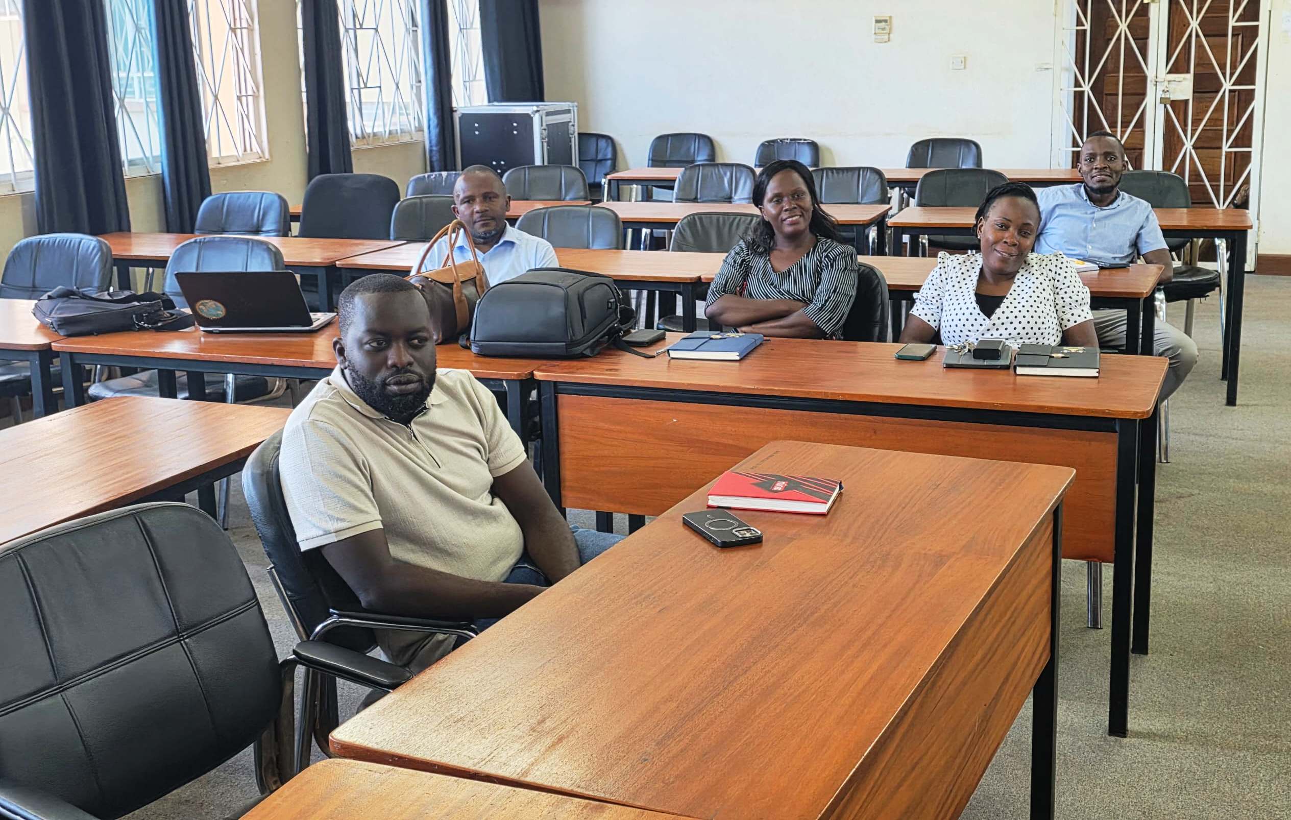 Some of the beneficiaries follow proceedings. Directorate of Graduate Training launches thesis completion grant aimed at supporting PhD students to complete their research, improve completion rates, and align academic work with Uganda’s national development priorities, 8th June, 2026, Telepresence Hall, Senate Building, Makerere University, Kampala, East Africa.