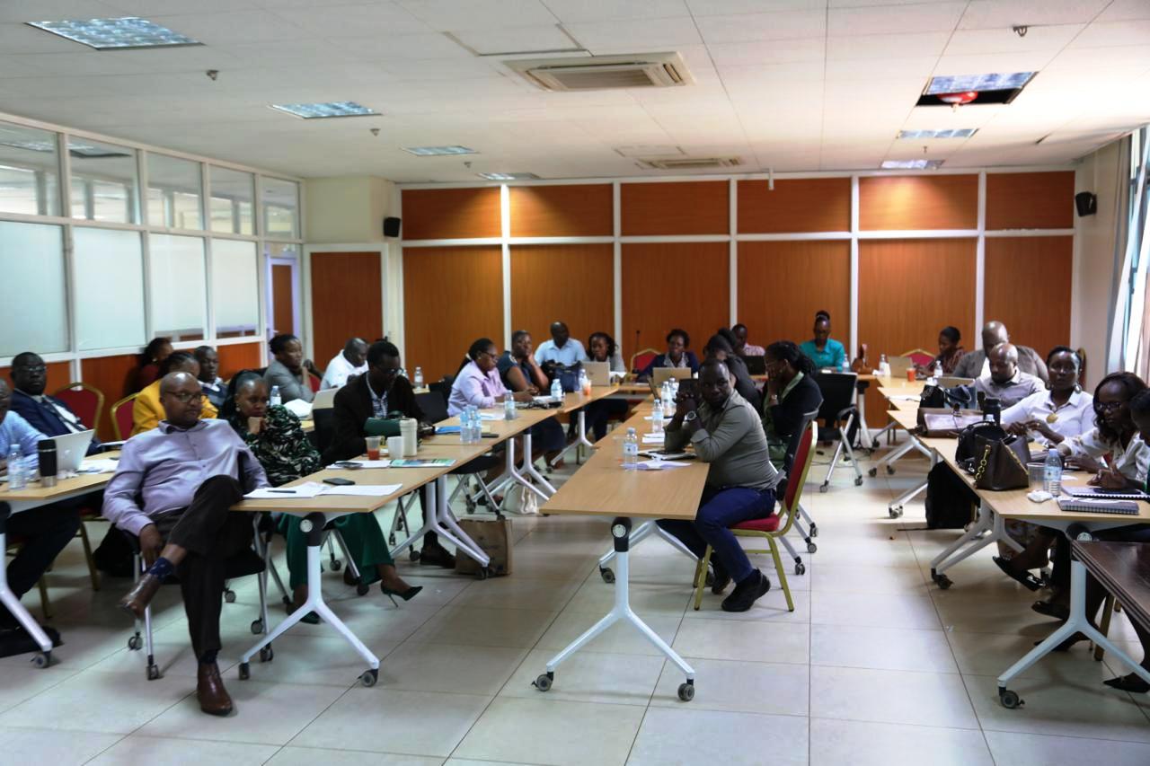 Participants at the rollout. Rollout of Productivity Measurement Information System (Pro-MIS), a digital platform designed to assess, monitor, and improve productivity across Ministries, Departments, Agencies (MDAs), and local governments, developed by a multidisciplinary team of researchers led by Prof. Robert Wamala, the Director for Research, Innovations and Partnerships at Makerere University, Kampala Uganda, East Africa.