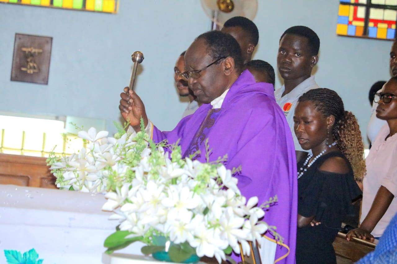 Rev. Fr. Charles Lwanga Makoboza. Requiem Mass in respect of Mr. Sylas Ruhweza, the first President of the Mastercard Foundation Scholars Alumni Community at Makerere University, 30th May 2026, St. Augustine Chapel, Kampala Uganda, East Africa.