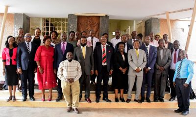 Prof. Barnabas Nawangwe with Members of Management, CEES Leadership and Staff after the engagement on 16th June 2026. The Vice Chancellor, Prof. Barnabas Nawangwe and Management's engagement with the College of Education and External Studies (CEES) Leadership and Staff, 16th June 2026, Makerere University, Kampala Uganda, East Africa.