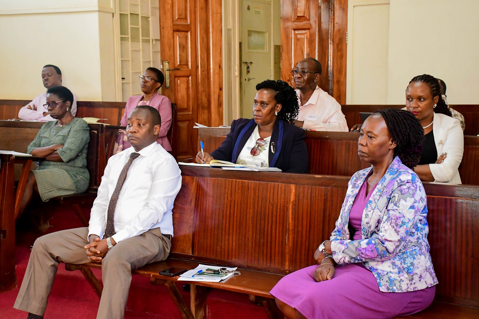 A section of CEES staff at the engagement. The Vice Chancellor, Prof. Barnabas Nawangwe and Management's engagement with the College of Education and External Studies (CEES) Leadership and Staff, 16th June 2026, Makerere University, Kampala Uganda, East Africa.