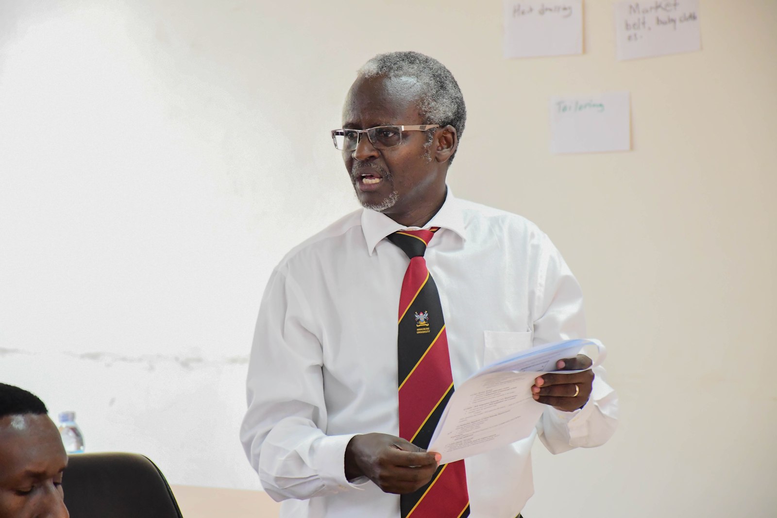 Associate Professor William Tayeebwa. The Vice Chancellor, Prof. Barnabas Nawangwe calls upon members of faculty and researchers at the College of Business and Management Sciences (CoBAMS) to harness the power of graduate training to change Africa’s research trajectory, 15th June 2026, School of Business Conference Room, Makerere University, Kampala Uganda, East Africa.