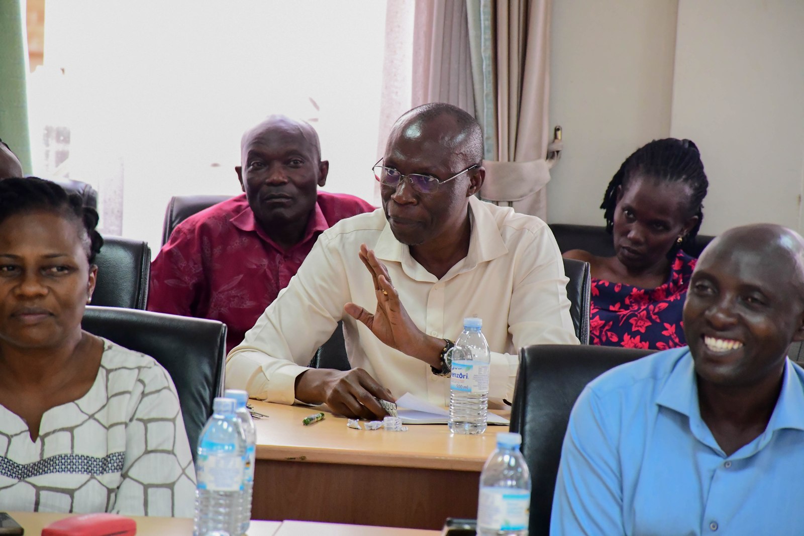 Dr. Seperia Bwadene Wanyama contributes. The Vice Chancellor, Prof. Barnabas Nawangwe calls upon members of faculty and researchers at the College of Business and Management Sciences (CoBAMS) to harness the power of graduate training to change Africa’s research trajectory, 15th June 2026, School of Business Conference Room, Makerere University, Kampala Uganda, East Africa.