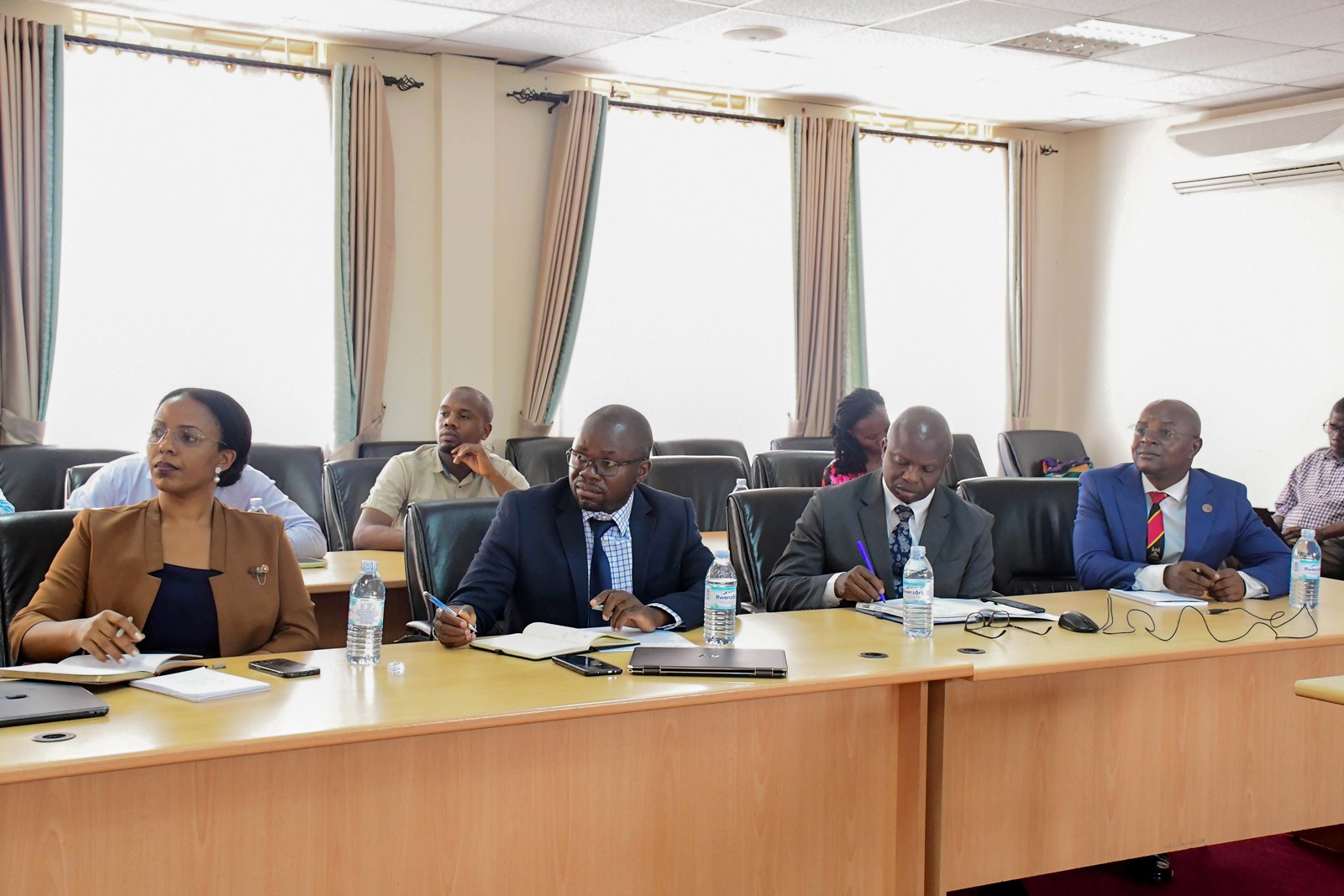 Some of the CoBAMS Leaders in attendance. The Vice Chancellor, Prof. Barnabas Nawangwe calls upon members of faculty and researchers at the College of Business and Management Sciences (CoBAMS) to harness the power of graduate training to change Africa’s research trajectory, 15th June 2026, School of Business Conference Room, Makerere University, Kampala Uganda, East Africa.