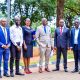 From the left (L) Dr. Rodney Rugyema, Arthor Akatwijuka, Dr. Winfred Namuwonge Kabumbuli, Prof. Herny Alinaitwe, the keynote speaker Prof. Idris A. Ria and Mr. Julius Mucuguzi at the official opening of EAUDC2026