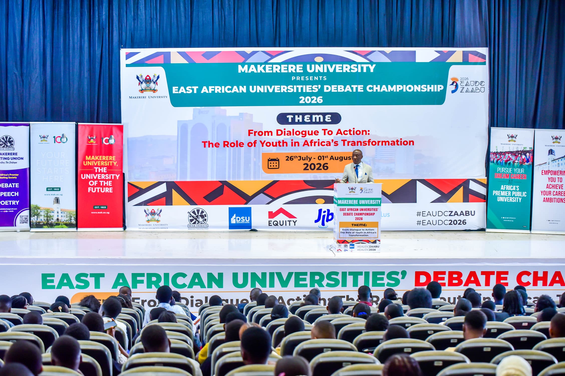 Prof. Henry Alinaitwe addresses at the EAUDC2026