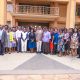 Members of the Vice Chancellor's Roster of 100 in a group photo with Deputy Vice Chancellor (F&A) Prof. Henry Alinaitwe