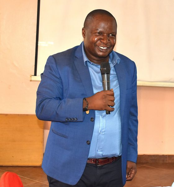 Dr. Godfrey Kawooya Kubiriza, Coordinator of the training and the CBET Programme addressing participants on the first of the workshop at Ridar Hotel in Seeta. College of Natural Sciences (CoNAS), Makerere University, capacity-building training for academic and technical staff to deepen their understanding of CBET principles and equip them with the skills required to design, deliver, and assess competency-based curricula, conducted with support from the Strengthening Commercial Aquaculture (SCA) Programme, funded by the Embassy of the Kingdom of the Netherlands in Kampala (EKN) and implemented by the COFAD Consortium (COFAD–ThinkAqua–WUR), 21-23 July 2026, Ridar Hotel, Seeta, Mukono, Uganda, East Africa.