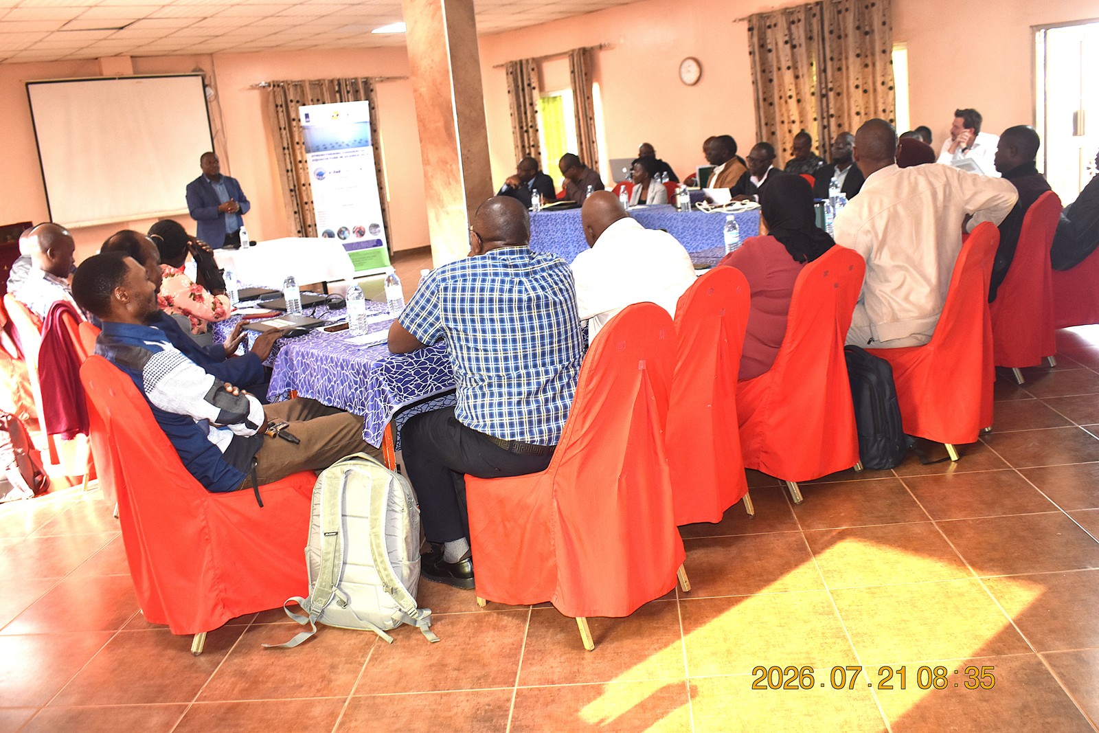 Some of the participants during the training. College of Natural Sciences (CoNAS), Makerere University, capacity-building training for academic and technical staff to deepen their understanding of CBET principles and equip them with the skills required to design, deliver, and assess competency-based curricula, conducted with support from the Strengthening Commercial Aquaculture (SCA) Programme, funded by the Embassy of the Kingdom of the Netherlands in Kampala (EKN) and implemented by the COFAD Consortium (COFAD–ThinkAqua–WUR), 21-23 July 2026, Ridar Hotel, Seeta, Mukono, Uganda, East Africa.