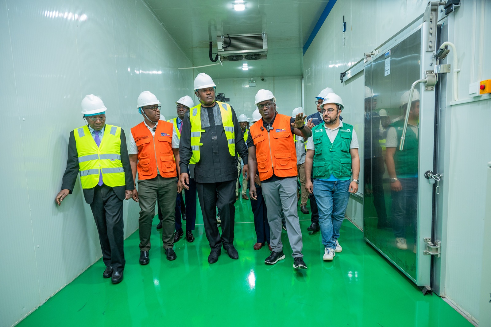 Dr Chris Baryomunsi inspects the newly activated IMST logistics hub at Kajjansi, near Entebbe. Formal launch of Continental Incident Management Support Team (IMST), a joint Africa Centres for Disease Control and Prevention (Africa CDC) and World Health Organization (WHO) operation racing to contain the Bundibugyo strain of Ebola sweeping through the Democratic Republic of the Congo, 26th June 2026, Infectious Diseases Institute (IDI) McKinnell Knowledge Centre, Makerere University, Kampala Uganda, East Africa.