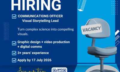 IDI Job Advert: Communications Officer (1), apply by 17th July 2026. Infectious Diseases Institute, Makerere University, Kampala Uganda, East Africa.
