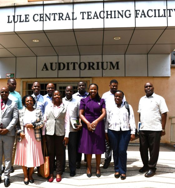 PIM CoE Leadership poses for a group photo with the PIM-Plus delegation on 9th July 2026. Public Investment Management Centre of Excellence (PIM CoE) at Makerere University hosts PIM-Plus Project delegation from Ministry of Finance, Planning and Economic Development (MoFPED) who assessed readiness to receive approximately USD 8 million to support the construction of a modern teaching and residential facility, 9th July 2026, Yusuf Lule Central Teaching Facility, Kampala Uganda, East Africa.