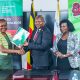 From the Left: Prof. Sarah Ssali, Dr. Denis Ngabirano and Ms. Maureen Ngabirano after the MOU signing. DVCAA Professor Sarah Ssali signs Memorandum of Understanding (MoU) with Psalms Food Industries Ltd, marking the beginning of a strategic partnership aimed at strengthening collaboration between academia and industry through research, innovation, entrepreneurship and experiential learning, 21st July 2026, Main Building, Makerere University, Kampala Uganda, East Africa.