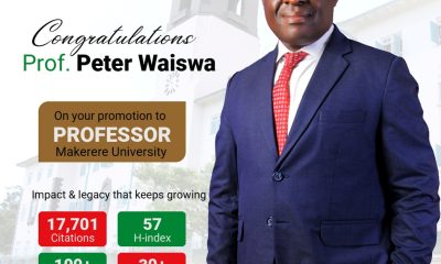 Congratulations Prof. Peter Waiswa. Makerere University School of Public Health (MakSPH), Kampala Uganda, East Africa.