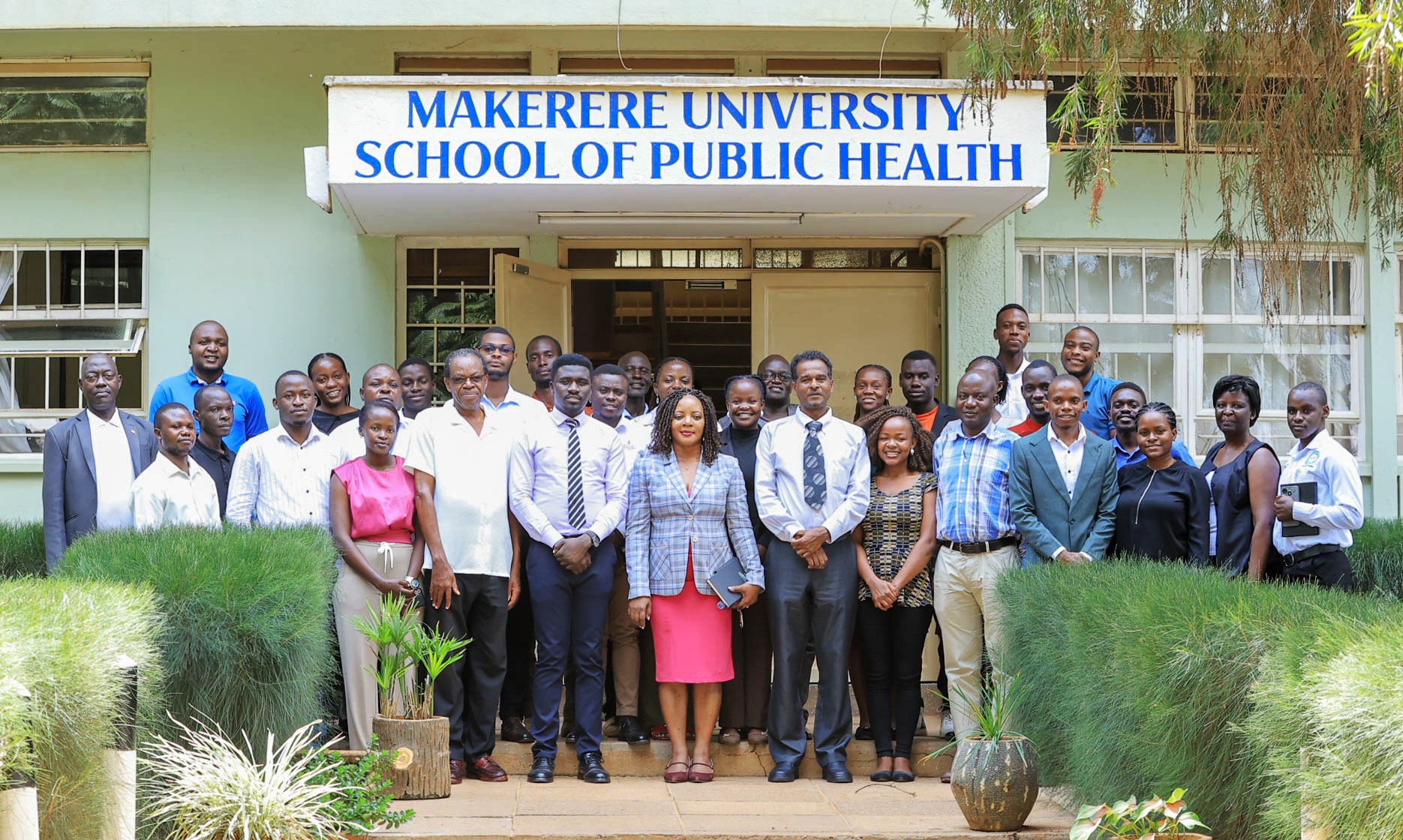 Dr. Sabrina Kitaka, Member of the MakRIF Grant Management Committee, pictured centre, with research team members including Mr. Abdullah Ali Halage, Mr. Tom Okade and Dr. Juliet Kiguli, following the dissemination of findings on heavy metal exposure risks around Kampala Metropolitan dumpsites on 26 June 2025. Makerere University School of Public Health (MakSPH) launch of year-long study, titled “Assessment of Lead Contamination in Domestic Cookware, Supply Chains, and Exposure Pathways in Informal Settlements of Kampala,” 11th June 2026, ResilientAfrica Network (RAN), Kololo MakSPH Annex, Kampala Uganda, East Africa.