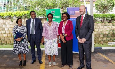 From right to left: Then U.S. Ambassador to Uganda H.E. William W. Popp; Prof. Rhoda Wanyenze, Dean, MakSPH; Dr. Diana Atwine, Permanent Secretary, MoH; Dr. Charles Olaro, Director General of Health Services, MoH; and Dr. Adetinuke Boyd, U.S. CDC Country Director for Uganda, during the METS programme handover event in Kampala in March 2026. Makerere University School of Public Health (MakSPH) reflection on long and productive partnership with the people and Government of the United States, spanning more than 35 years. Kampala Uganda, East Africa.