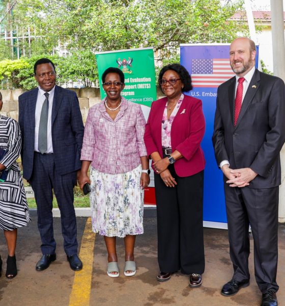 From right to left: Then U.S. Ambassador to Uganda H.E. William W. Popp; Prof. Rhoda Wanyenze, Dean, MakSPH; Dr. Diana Atwine, Permanent Secretary, MoH; Dr. Charles Olaro, Director General of Health Services, MoH; and Dr. Adetinuke Boyd, U.S. CDC Country Director for Uganda, during the METS programme handover event in Kampala in March 2026. Makerere University School of Public Health (MakSPH) reflection on long and productive partnership with the people and Government of the United States, spanning more than 35 years. Kampala Uganda, East Africa.
