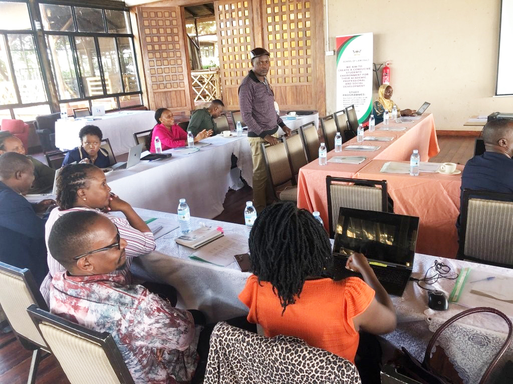 Prof. Christopher Mbazira engaging with participants during the training. Makerere University School of Law capacity-building workshop to strengthen lecturers’ skills in delivering practical legal education, June 19th, 2026, Kalanoga Resort Beach, Uganda, East Africa.