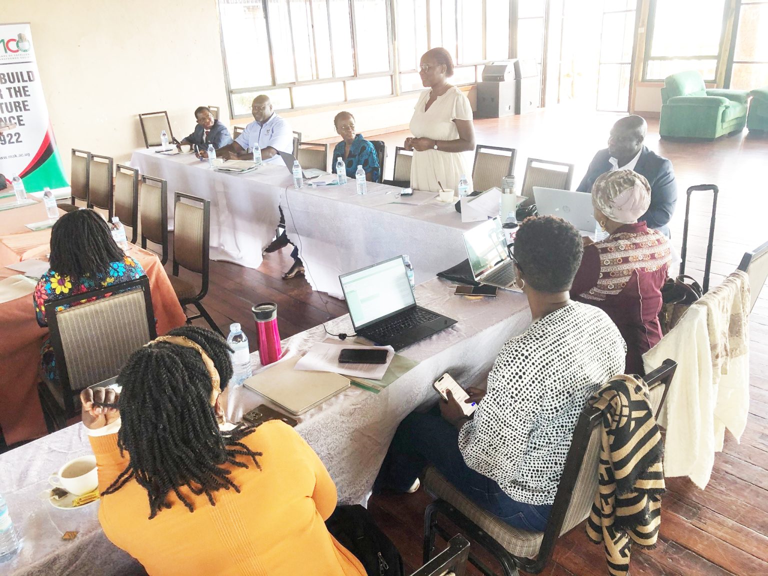 Participants contribute to discussions during the workshop. Makerere University School of Law capacity-building workshop to strengthen lecturers’ skills in delivering practical legal education, June 19th, 2026, Kalanoga Resort Beach, Uganda, East Africa.