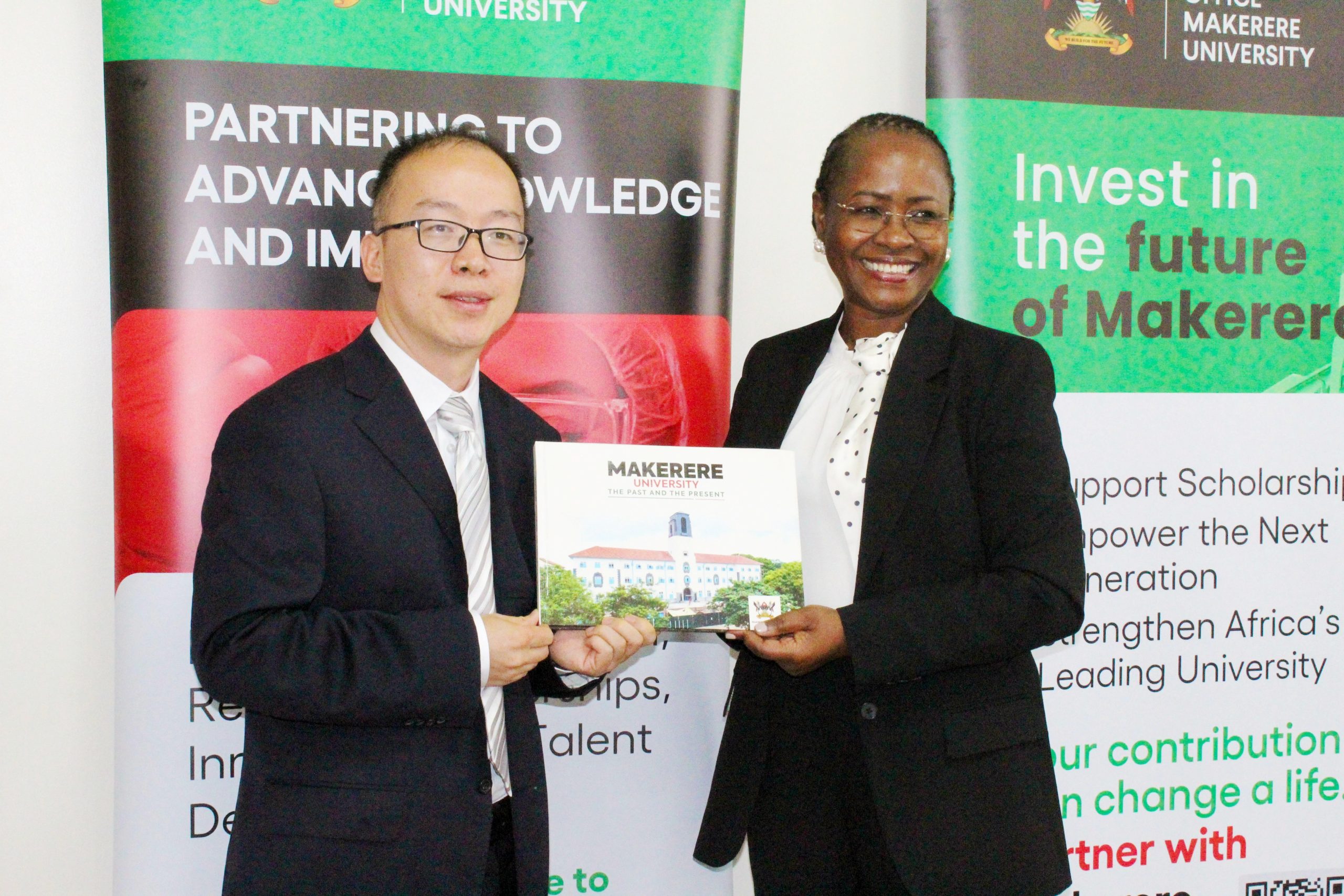 DVCAA Professor Sarah Ssali receives delegation from Southwest Minzu University, China, led by the Vice President, Professor Yang Sheng-Tao, for a high-level meeting focused on academic collaboration and joint capacity development in animal husbandry and veterinary medicine, 23rd July 2026, Main Building, Makerere University, Kampala Uganda, East Africa.