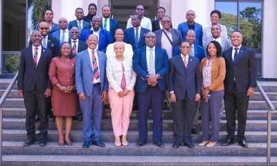 A group photo of staff at the School of Law with the Vice Chancellor, Makerere University. The Vice Chancellor, Prof. Barnabas Nawangwe and Management's engagement with the School of Law (SoL) Leadership and Staff, 23rd June 2026, Makerere University, Kampala Uganda, East Africa.