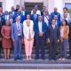A group photo of staff at the School of Law with the Vice Chancellor, Makerere University. The Vice Chancellor, Prof. Barnabas Nawangwe and Management's engagement with the School of Law (SoL) Leadership and Staff, 23rd June 2026, Makerere University, Kampala Uganda, East Africa.